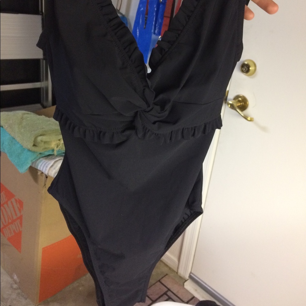 One piece black Karla Colletto swimsuit